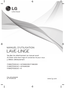 Mode d’emploi LG F74882WH Lave-linge