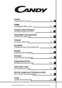 Manuale Candy FCXM646XL Forno