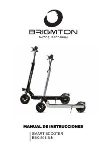 Manual de uso Brigmton BSK-801-B Patinete eléctrico