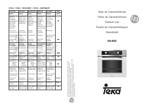 Manual de uso Teka HA 860 Horno