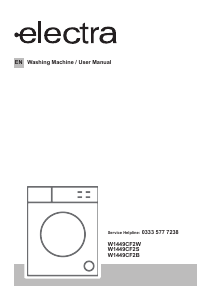 Handleiding Electra W1449CF2W Wasmachine