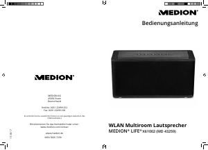 Bedienungsanleitung Medion LIFE X61002 (MD 43259) Lautsprecher