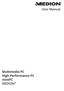Manual Medion Erazer X87036 (MD 34498) Desktop Computer