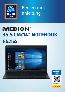 Bedienungsanleitung Medion Akoya E4254 (MD 62100) Notebook