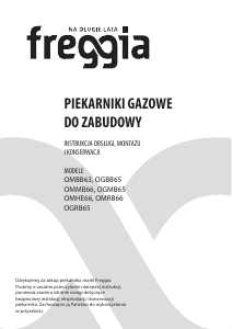 Instrukcja Freggia OMHE66X Piekarnik