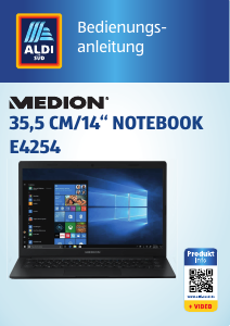 Bedienungsanleitung Medion Akoya E4254 (MD 63100) Notebook