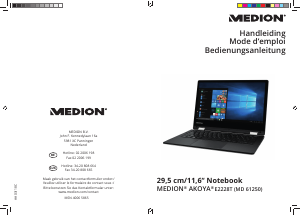Bedienungsanleitung Medion Akoya E2228T (MD 61250) Notebook