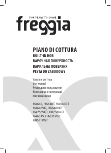 Manuale Freggia HA640VGTB Piano cottura