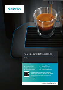 Manual Siemens TE1319RW Coffee Machine