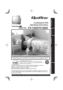 Handleiding Quasar VV-2003 Televisie