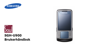 Bruksanvisning Samsung SGH-U900G Mobiltelefon