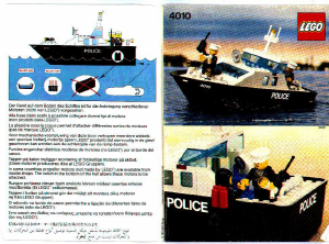 Mode d’emploi Lego set 4010 Boats Bateau de sauvetage de la police