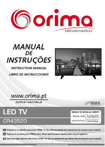 Handleiding Orima OR43520 LED televisie