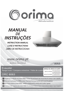 Manual Orima ORC 6063 Exaustor