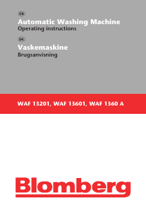 Manual Blomberg WAF 1360 A Washing Machine