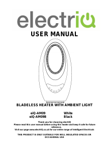 Manual ElectriQ eiQ-AM09B Heater