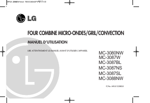 Mode d’emploi LG MC-3080NW Micro-onde