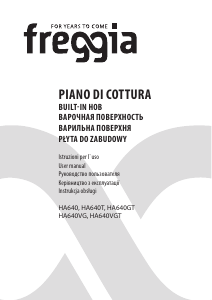 Manuale Freggia HR640VGAN Piano cottura