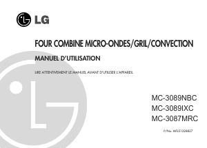 Mode d’emploi LG MC-3089NBC Micro-onde