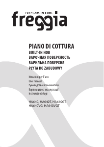 Manuale Freggia HR640VGTAN Piano cottura