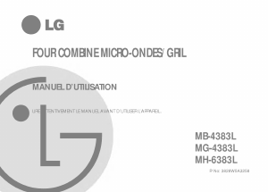 Mode d’emploi LG MH-6383L Micro-onde