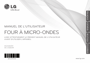 Manual de uso LG MS2588ZRF Microondas