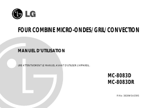 Mode d’emploi LG MC-8083D Micro-onde