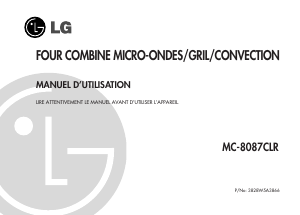 Mode d’emploi LG MC-8083CLR Micro-onde