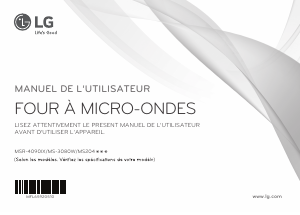 Mode d’emploi LG MS-3080W Micro-onde