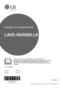 Mode d’emploi LG DF415HMS Lave-vaisselle