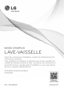 Mode d’emploi LG D14110WH Lave-vaisselle