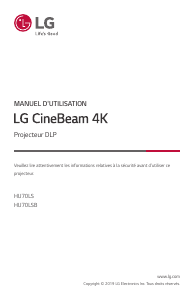 Mode d’emploi LG HU70LS Projecteur