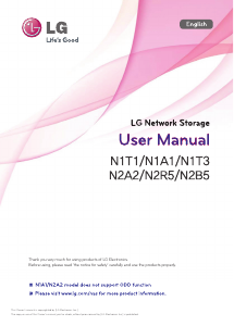 Manual LG N1T1DD1 NAS