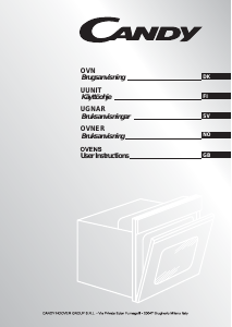 Bruksanvisning Candy FPE6091/6X Ugn