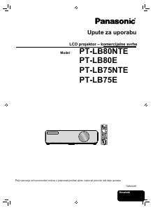 Priručnik Panasonic PT-LB75NTE Projektor