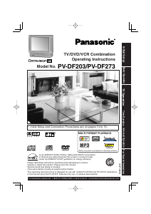 Manual Panasonic PV-DF203 Television