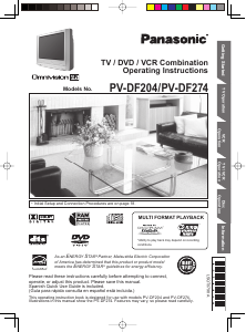 Manual Panasonic PV-DF204 Television