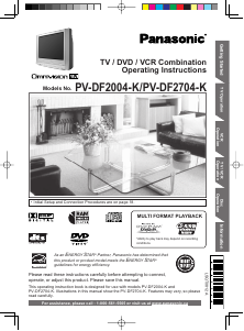 Manual Panasonic PV-DF2004K Television