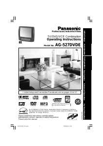 Manual Panasonic AG-527DVDE Television