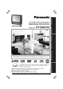 Handleiding Panasonic PV-DM2792 Televisie