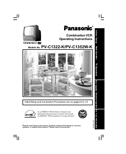 Mode d’emploi Panasonic PV-C1322K Téléviseur