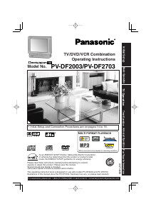 Manual Panasonic PV-DF2703 Television