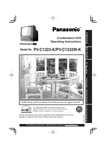 Mode d’emploi Panasonic PV-C1333WK Téléviseur
