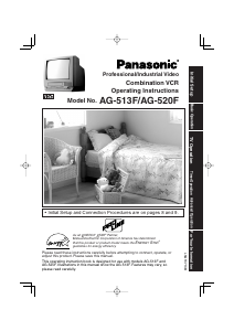 Handleiding Panasonic AG-520F Televisie