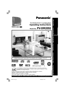 Handleiding Panasonic PV-DM2092 Televisie