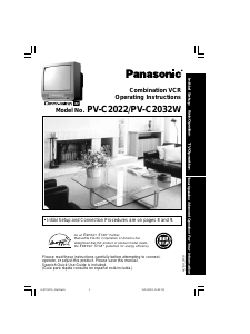 Manual Panasonic PV-C2032W Television