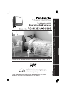 Handleiding Panasonic AG-513E Televisie