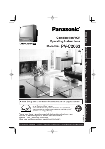 Manual Panasonic PV-C2063 Television