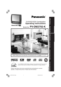 Mode d’emploi Panasonic PV-DM2792K Téléviseur
