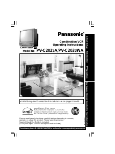 Manual Panasonic PV-C2033WA Television
